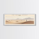 The Sahara Desert Framed Canvas Print Travel Poster | Wall Art | Home Decor | Gift For Travel Lover | Wall Hanging | Original Art