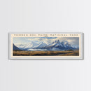 Torres del Paine National Park Travel Poster Print, Framed Canvas Print, COUNTRY Travel Art, Wood Framed Art, Wall Hanging, Home Decor