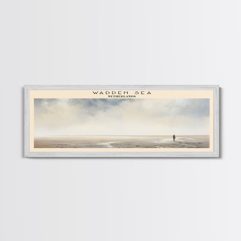 Wadden Sea Travel Poster Print, Framed Canvas Wall Art, Metal Wall Art, COUNTRY art, Gift For Him, Travel Wall Art, Travel Lover Gift