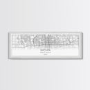 Panoramic Wichita City Map, Kansas Art, Map Print, Minimalist Wall Art, Canvas Art, Housewarming Gift, Street Map Art, Closing Gift