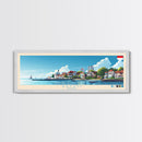 Batam, Indonesia Panoramic Travel Poster Canvas Print, Batam, Indonesia Painting, Indonesia Art, Batam Travel Art, Guest Room Painting