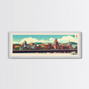 Belfast, Ireland Travel Poster Panoramic Canvas Print, Belfast, Ireland Painting, Ireland Art, Belfast Travel Art, Guest Room Painting
