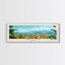 Bertoua, Cameroon Travel Poster Panoramic Canvas Print, Bertoua, Cameroon Painting, Cameroon Art, Bertoua Travel Art, Guest Room Painting