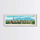 Bogor, Indonesia Panoramic Travel Poster Canvas Print, Bogor, Indonesia Painting, Indonesia Art, Bogor Travel Art, Living Room Painting