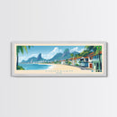 Contagem, Brazil Panoramic Travel Poster Canvas Print, Contagem, Brazil Painting, Brazil Art, Contagem Travel Art, Guest Room Painting