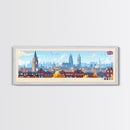 Coventry, England Travel Poster Panoramic Canvas Print, Coventry, England Painting, England Art, Coventry Travel Art, Guest Room Painting