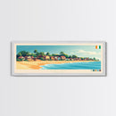 Daloa, Ivory Coast Panoramic Travel Poster Canvas Print, Daloa, Ivory Coast Painting, Ivory Coast Art, Daloa Panoramic Travel Art, Travel Painting