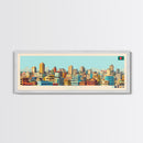 Dhaka, Bangladesh Panoramic Travel Poster Canvas Print, Dhaka, Bangladesh Painting, Bangladesh Art, Dhaka Travel Art, Guest Room Painting