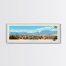 Gonder, Ethiopia Panoramic Travel Poster Canvas Print, Gonder, Ethiopia Painting, Ethiopia Art, Gonder Panoramic Travel Art, Travel Painting