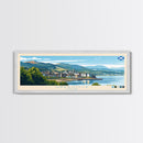 Greenock, Scotland Panoramic Travel Poster Canvas Print, Greenock, Scotland Painting, Scotland Art, Greenock Travel Art, Guest Room Painting