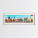 Panoramic Travel Poster Guadalajara, Mexico Canvas Print, Guadalajara, Mexico Painting, Mexico Art, Guadalajara Travel Art, Guest Room Painting