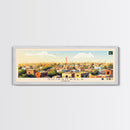 Gujranwala, Pakistan Travel Poster Panoramic Canvas Print, Gujranwala, Pakistan Painting, Pakistan Art, Gujranwala Travel Art, Guest Room Painting