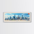 Ho Chi Minh City, Vietnam Panoramic Travel Poster Canvas Print, Ho Chi Minh City, Vietnam Painting, Vietnam Art, Ho Chi Minh City Panoramic Travel Art, Travel Painting