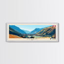 Huaral, Peru Travel Poster Panoramic Canvas Print, Huaral, Peru Painting, Peru Art, Huaral Travel Art, Guest Room Painting