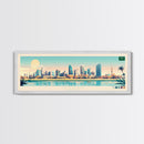 Jeddah, Saudi Arabia Panoramic Travel Poster Canvas Print, Jeddah, Saudi Arabia Painting, Saudi Arabia Art, Jeddah Panoramic Travel Art, Travel Painting