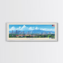 Kajang, Malaysia Panoramic Travel Poster Canvas Print, Kajang, Malaysia Painting, Malaysia Art, Kajang Panoramic Travel Art, Travel Painting