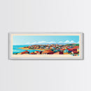 Panoramic Travel Poster Kuito, Angola Canvas Print, Kuito, Angola Painting, Angola Art, Kuito Travel Art, Guest Room Painting