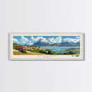 Neuquen, Argentina Panoramic Travel Poster Canvas Print, Neuquen, Argentina Painting, Argentina Art, Neuquen Travel Art, Guest Room Painting