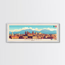 Queretaro, Mexico Panoramic Travel Poster Canvas Print, Queretaro, Mexico Painting, Mexico Art, Queretaro Travel Art, Living Room Painting