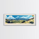 Riberalta, Bolivia Panoramic Travel Poster Canvas Print, Riberalta, Bolivia Painting, Bolivia Art, Riberalta Travel Art, Guest Room Painting
