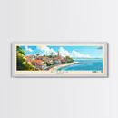Rivera, Uruguay Panoramic Travel Poster Canvas Print, Rivera, Uruguay Painting, Uruguay Art, Rivera Travel Art, Guest Room Painting