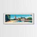 San Lorenzo, Paraguay Travel Poster Panoramic Canvas Print, San Lorenzo, Paraguay Painting, Paraguay Art, San Lorenzo Travel Art, Guest Room Painting