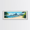 Santo Andre, Brazil Panoramic Travel Poster Canvas Print, Santo Andre, Brazil Painting, Brazil Art, Santo Andre Panoramic Travel Art, Travel Painting