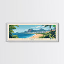 Sao Goncalo, Brazil Panoramic Travel Poster Canvas Print, Sao Goncalo, Brazil Painting, Brazil Art, Sao Goncalo Travel Art, Guest Room Painting