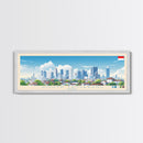 South Tangerang, Indonesia Panoramic Travel Poster Canvas Print, South Tangerang, Indonesia Painting, Indonesia Art, South Tangerang Travel Art, Guest Room Painting