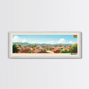 Sunyani, Ghana Panoramic Travel Poster Canvas Print, Sunyani, Ghana Painting, Ghana Art, Sunyani Panoramic Travel Art, Travel Painting