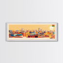 Tamale, Ghana Panoramic Travel Poster Canvas Print, Tamale, Ghana Painting, Ghana Art, Tamale Travel Art, Guest Room Painting
