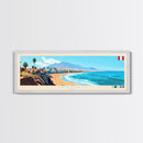 Trujillo, Peru Panoramic Travel Poster Canvas Print, Trujillo, Peru Painting, Peru Art, Trujillo Travel Art, Guest Room Painting