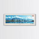 Vancouver, Canada Panoramic Travel Poster Canvas Print, Vancouver, Canada Painting, Canada Art, Vancouver Travel Art, Guest Room Painting
