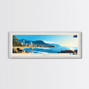 Panoramic Travel Poster Wollongong, Australia Canvas Print, Wollongong, Australia Painting, Australia Art, Wollongong Travel Art, Guest Room Painting