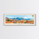 Yacuiba, Bolivia Travel Poster Panoramic Canvas Print, Yacuiba, Bolivia Painting, Bolivia Art, Yacuiba Travel Art, Guest Room Painting