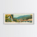 Armenia, Colombia Panoramic Canvas Print, Armenia, Colombia Painting, Colombia Art, Armenia Travel Poster, Travel Art, Vacation Gift