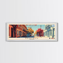 Banfield, Argentina Panoramic Canvas Print, Banfield, Argentina Painting, Argentina Art, Banfield Travel Poster, Travel Art, Guest Room Painting