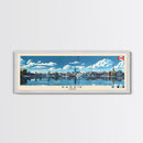 Barrie, Canada Panoramic Canvas Print, Barrie, Canada Painting, Canada Art, Barrie Travel Poster, Travel Art, Guest Room Painting
