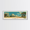 Brasilia, Brazil Panoramic Canvas Print, Brasilia, Brazil Painting, Brazil Art, Brasilia Travel Poster, Travel Art, Housewarming Gift