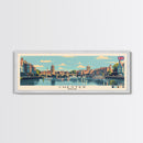 Chester, England Panoramic Canvas Print, Chester, England Painting, England Art, Chester Travel Poster, Travel Art, Living Room Painting
