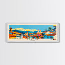 Cuenca, Ecuador Panoramic Canvas Print, Cuenca, Ecuador Painting, Ecuador Art, Cuenca Travel Poster, Travel Art, Guest Room Painting