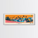 Dakar, Senegal Panoramic Canvas Print, Dakar, Senegal Painting, Senegal Art, Dakar Travel Poster, Travel Art, Vacation Gift
