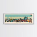 Delhi, India Panoramic Canvas Print, Delhi, India Painting, India Art, Delhi Travel Poster, Travel Art, Guest Room Painting