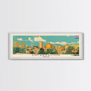 Encarnacion, Paraguay Panoramic Canvas Print, Encarnacion, Paraguay Painting, Paraguay Art, Encarnacion Travel Poster, Travel Art, Housewarming Gift