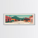 Ixtapaluca, Mexico Panoramic Canvas Print, Ixtapaluca, Mexico Painting, Mexico Art, Ixtapaluca Travel Poster, Travel Art, Living Room Painting