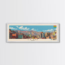 La Paz, Bolivia Panoramic Canvas Print, La Paz, Bolivia Painting, Bolivia Art, La Paz Travel Poster, Travel Art, Vacation Gift