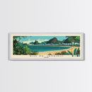Rio de Janeiro, Brazil Panoramic Canvas Print, Rio de Janeiro, Brazil Painting, Brazil Art, Rio de Janeiro Travel Poster, Travel Art, Guest Room Painting