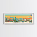Ulaanbaatar, Mongolia Panoramic Canvas Print, Ulaanbaatar, Mongolia Painting, Mongolia Art, Ulaanbaatar Travel Poster, Travel Art, Housewarming Gift