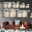 Rustic Farmhouse Home Decor, Windmill Photography Photo Print Art, Rustic Industrial Farmhouse Wall Art Picture, Country Landscape Picture