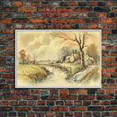 Life On The Farm, Framed Canvas Print, Wall Art